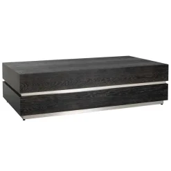 Richmond Salontafel Blackbone Zilver 150x80cm