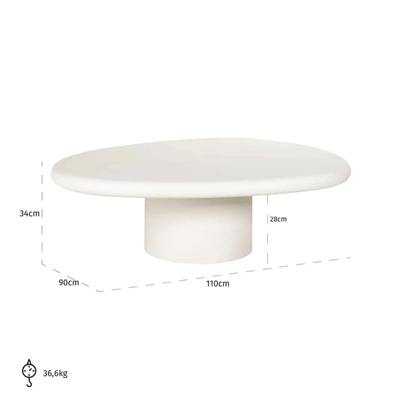 Richmond Salontafel Bloomstone 110cm