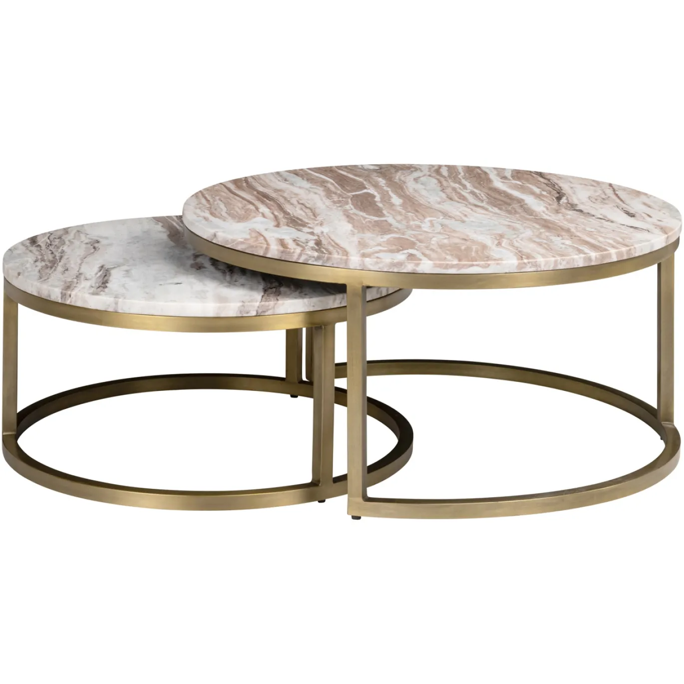 Richmond Salontafel Bottega Blush Beige Set Van 2