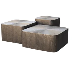 Richmond Salontafel Cubes Brunzae Set Van 3