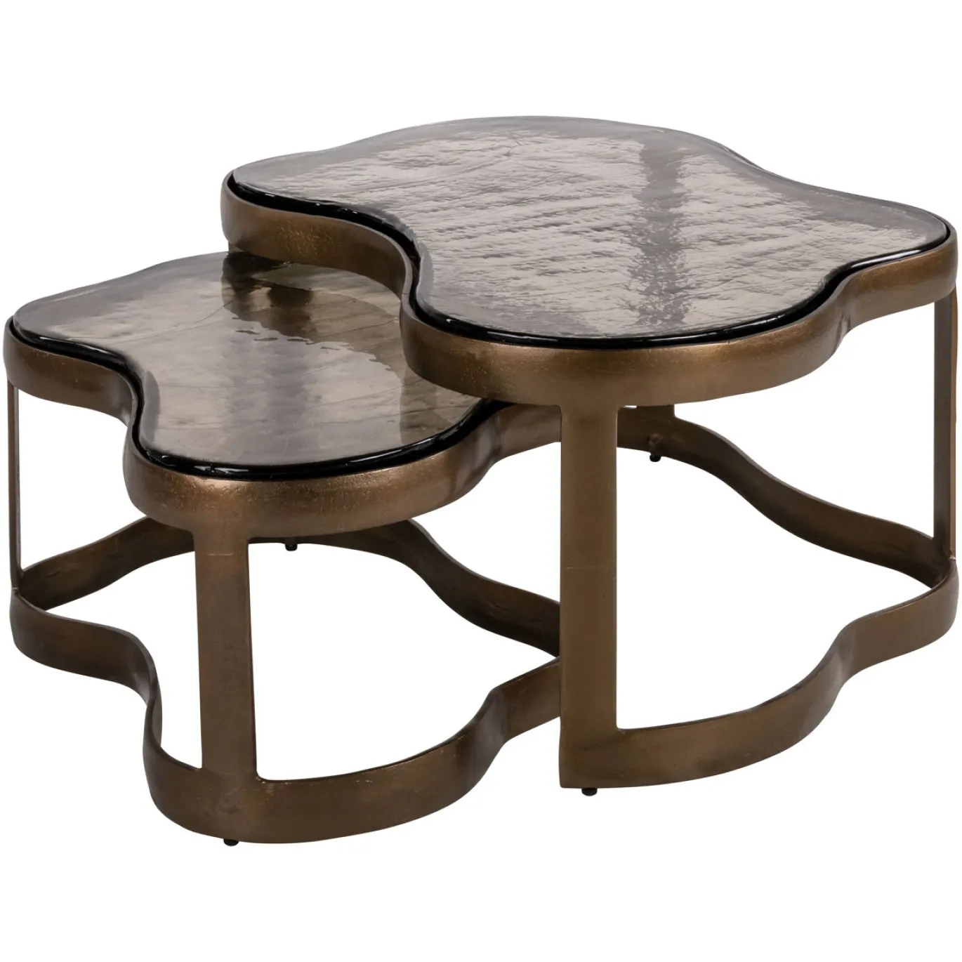 Richmond Salontafel Fairfield Brass Antique Set Van 2