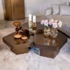 Richmond Salontafel Hexa Goud Set van 3