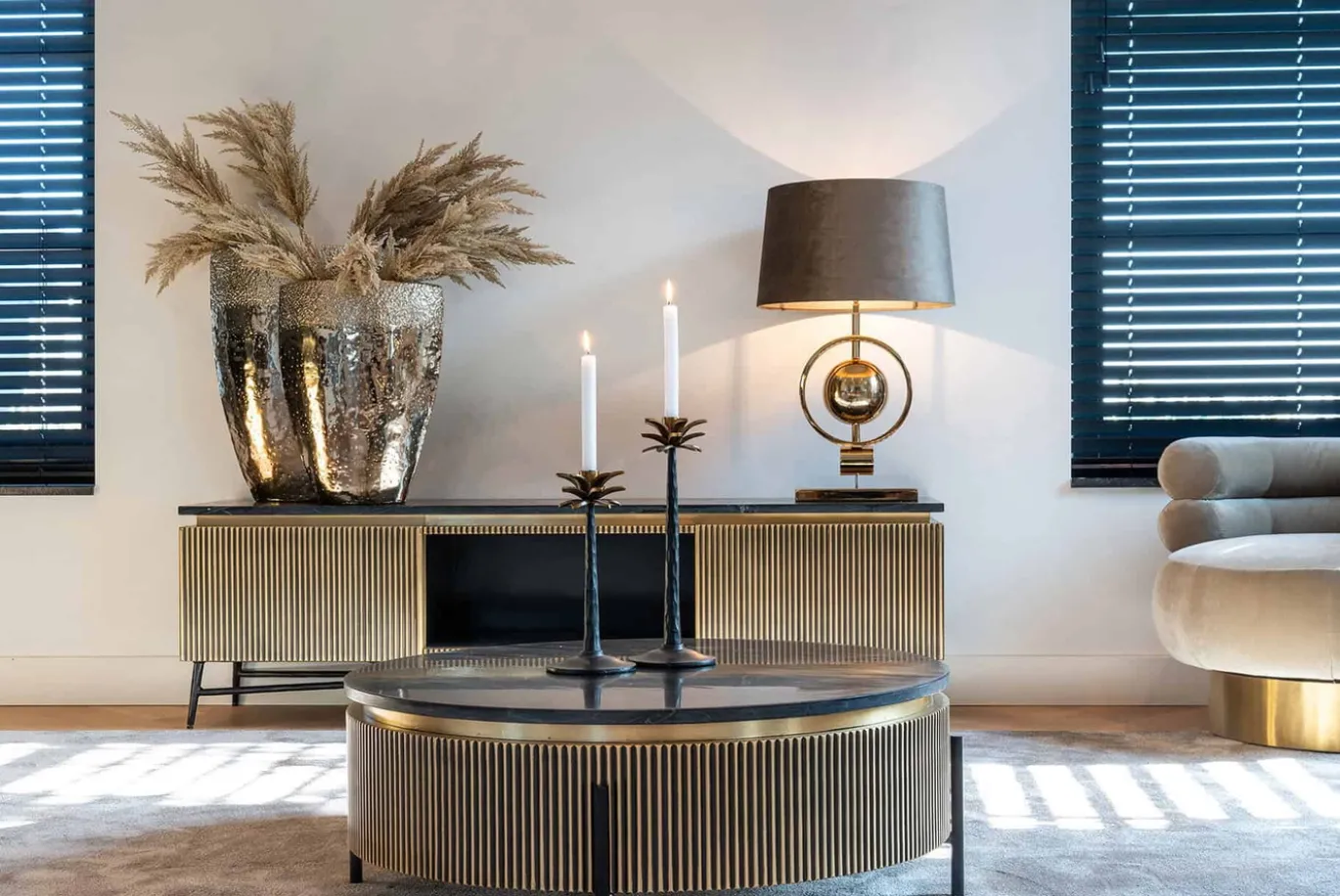 Richmond Salontafel Ironville 90Øcm