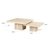 Richmond Salontafel La Cantera Vierkante Set van 2