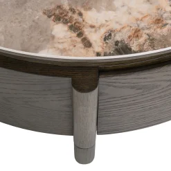 Richmond Salontafel Langford Bruin 1 Lade Ø90cm