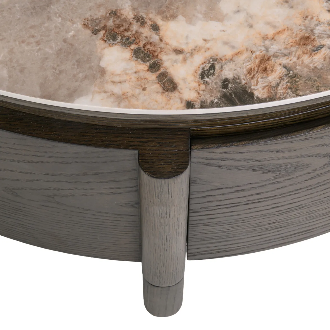 Richmond Salontafel Langford Bruin 1 Lade Ø90cm