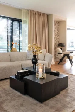 Richmond Salontafel Lennox Zwart Eikenhout