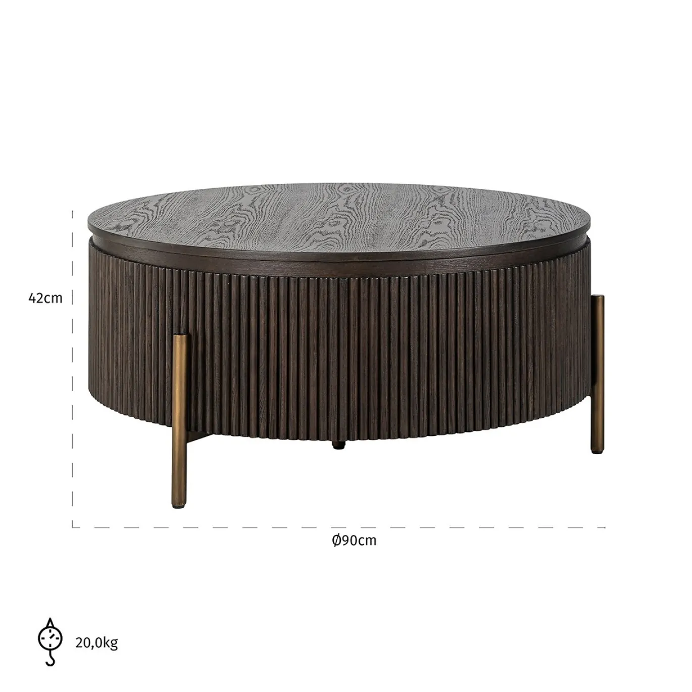 Richmond Salontafel Luxor Bruin