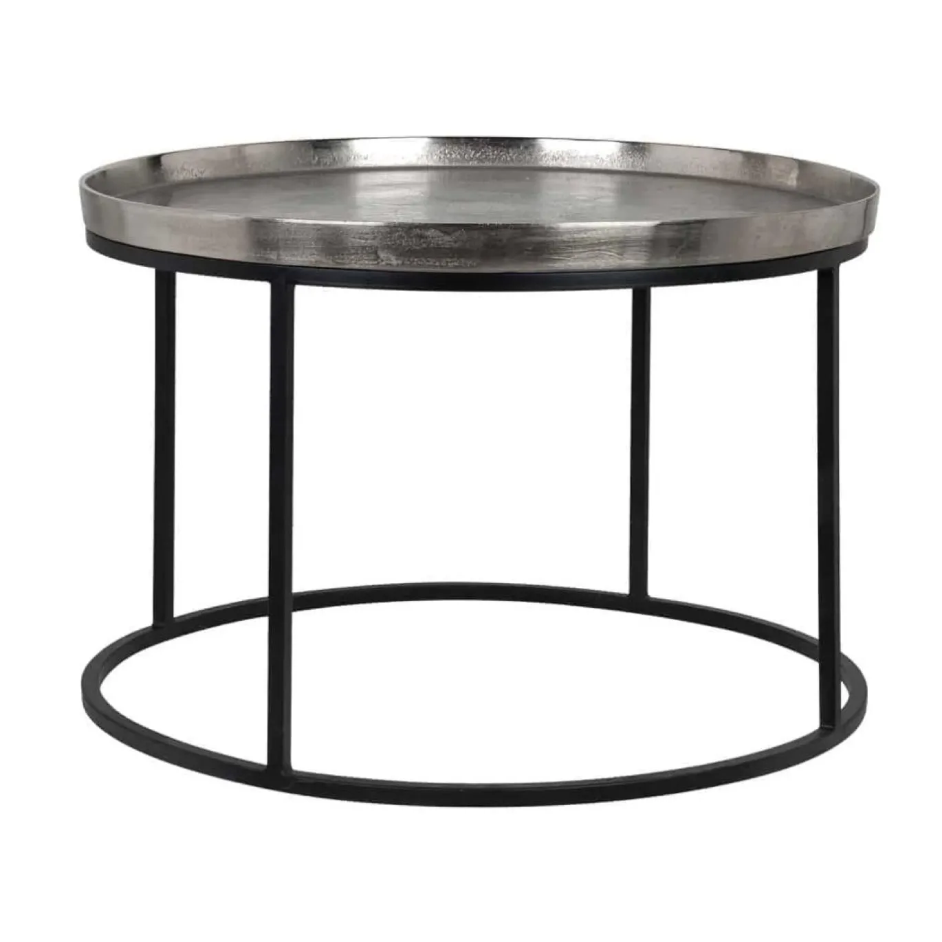 Richmond Salontafel Lyam Aluminium Zilver Ø70cm