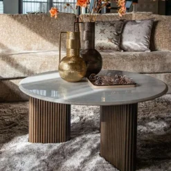 Richmond Salontafel Mayfield Marmer Wit Ø90cm