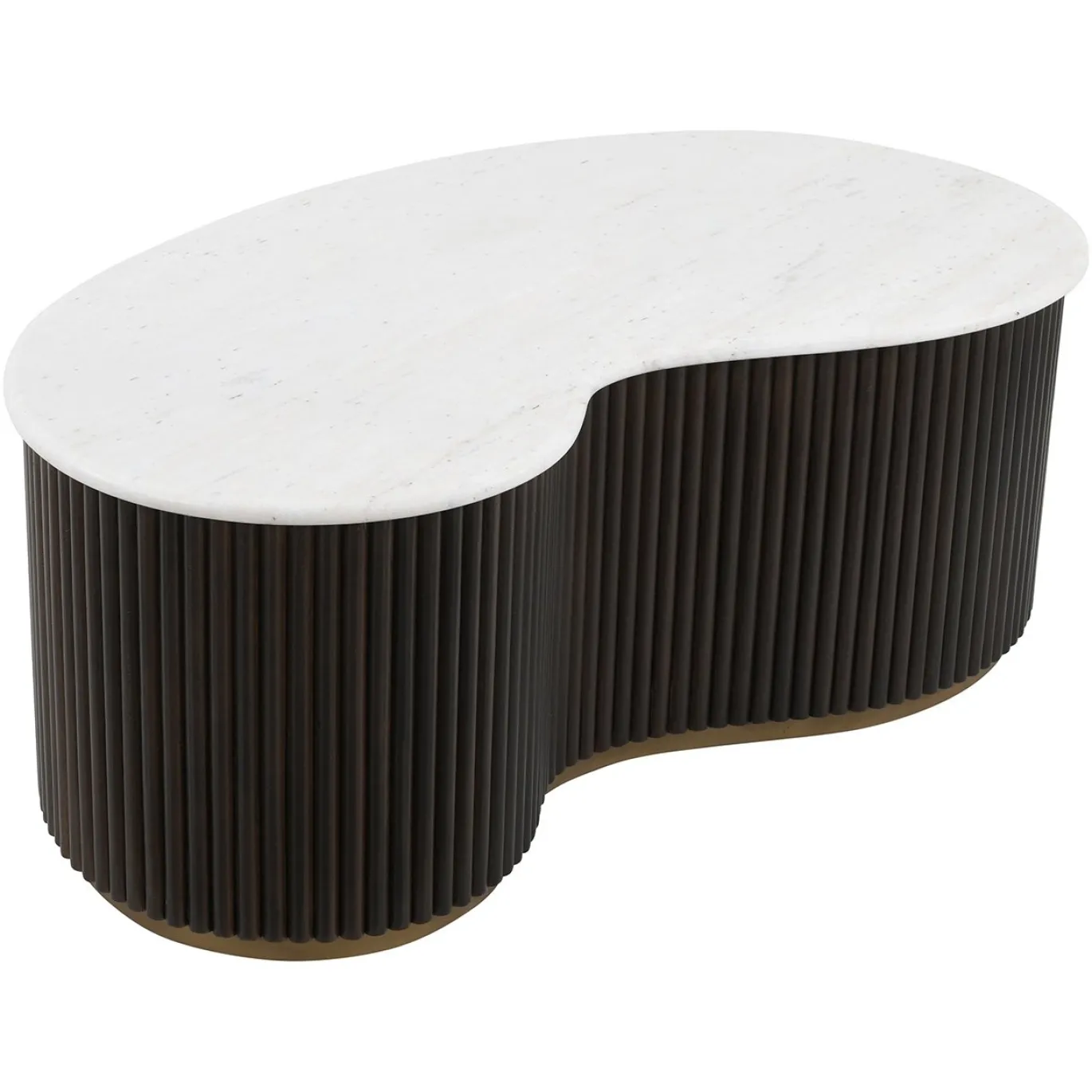 Richmond Salontafel Mayfield Marmer Wit/Bruin Set van 2