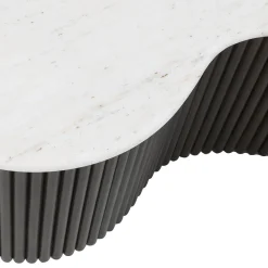 Richmond Salontafel Mayfield Marmer Wit/Bruin Set van 2