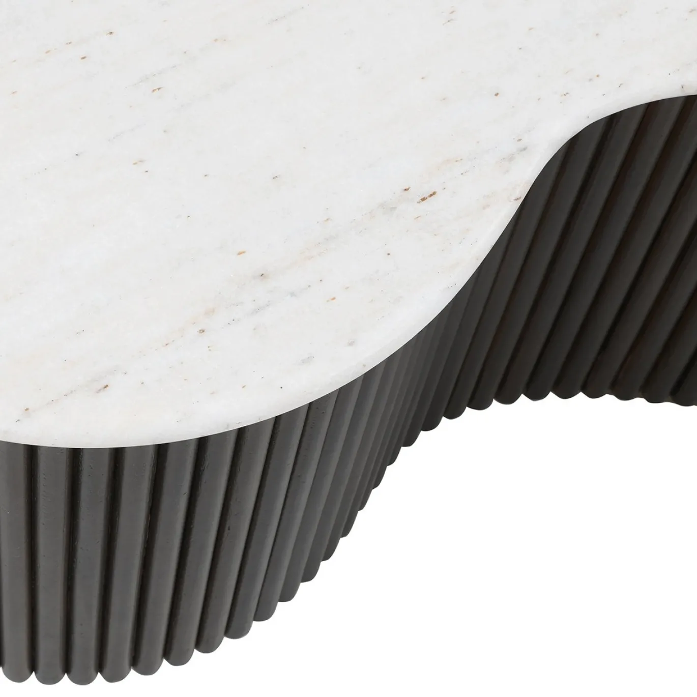 Richmond Salontafel Mayfield Marmer Wit/Bruin Set van 2