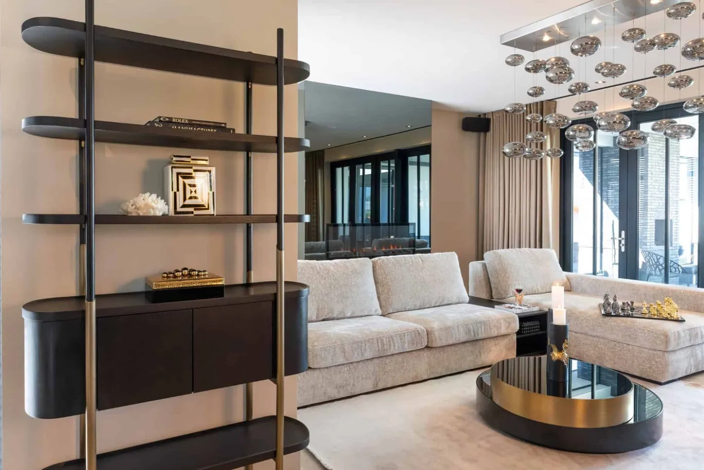 Richmond Salontafel Slice Zwart/Goud