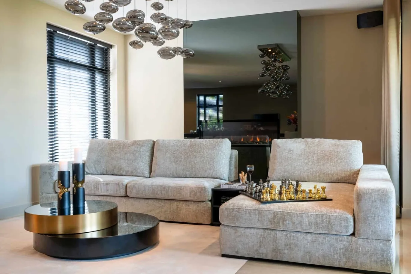 Richmond Salontafel Slice Zwart/Goud