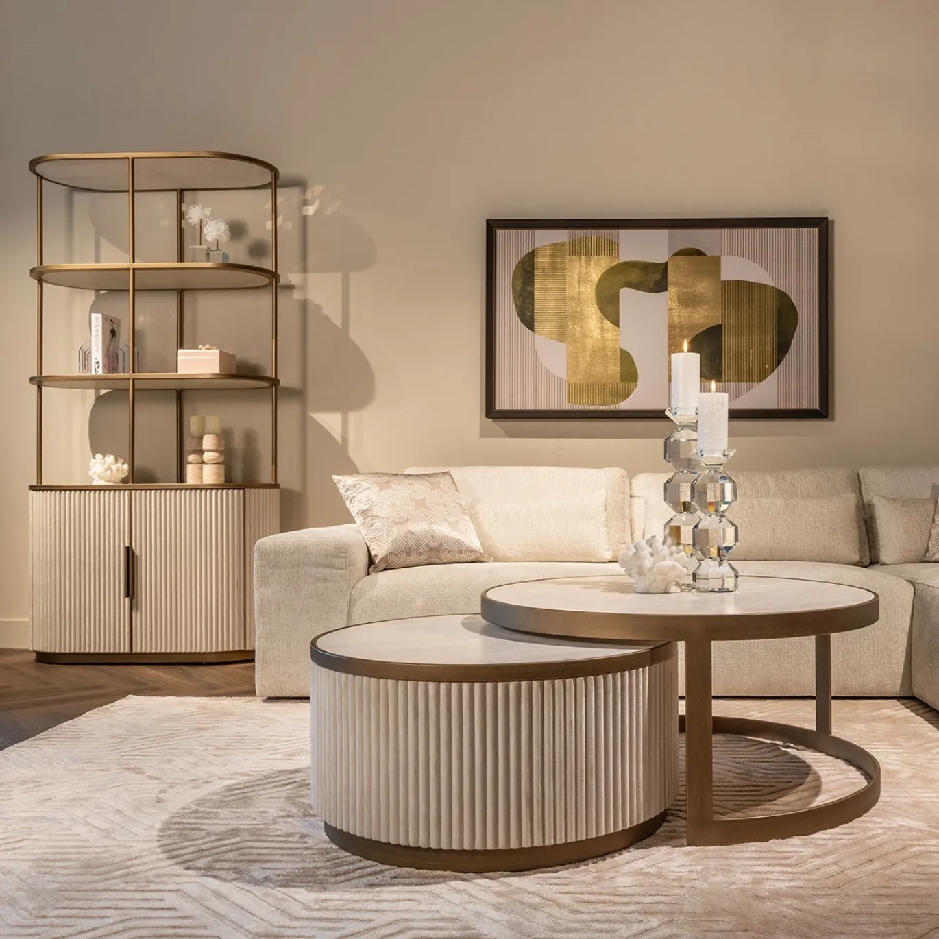 Richmond Salontafel Tivoli Wit Set van 2