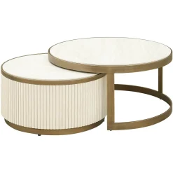 Richmond Salontafel Tivoli Wit Set van 2