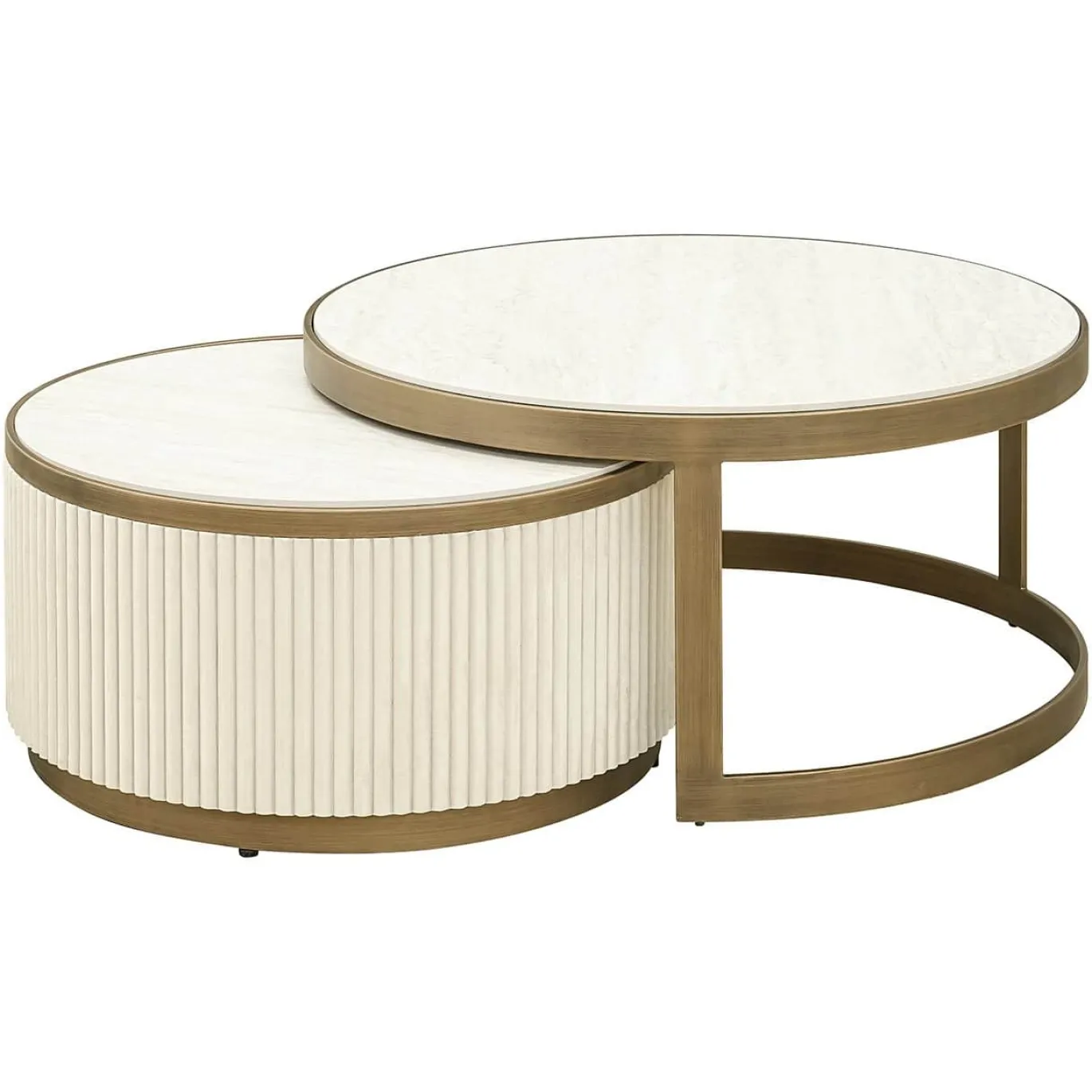 Richmond Salontafel Tivoli Wit Set van 2