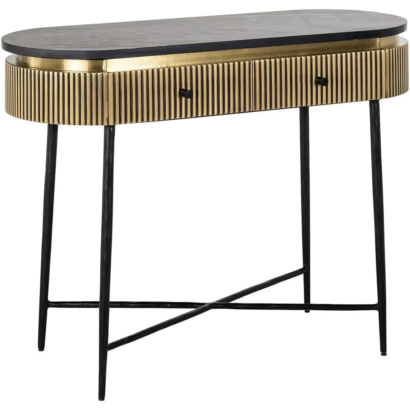 Richmond Sidetable Ironville Marmer Goud 100cm