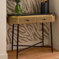 Richmond Sidetable Ironville Marmer Goud 100cm