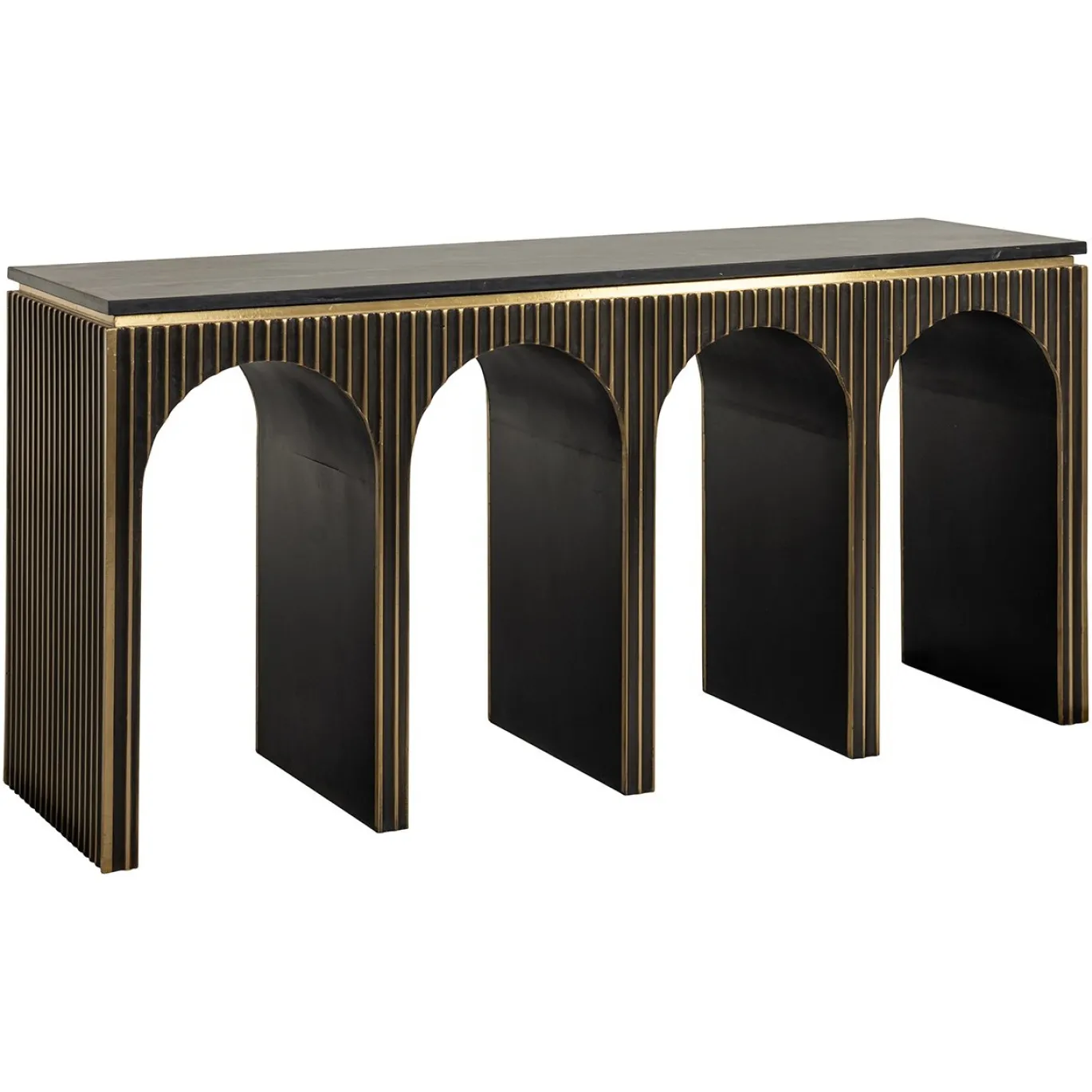 Richmond Sidetable Les Arcs Brass 160cm