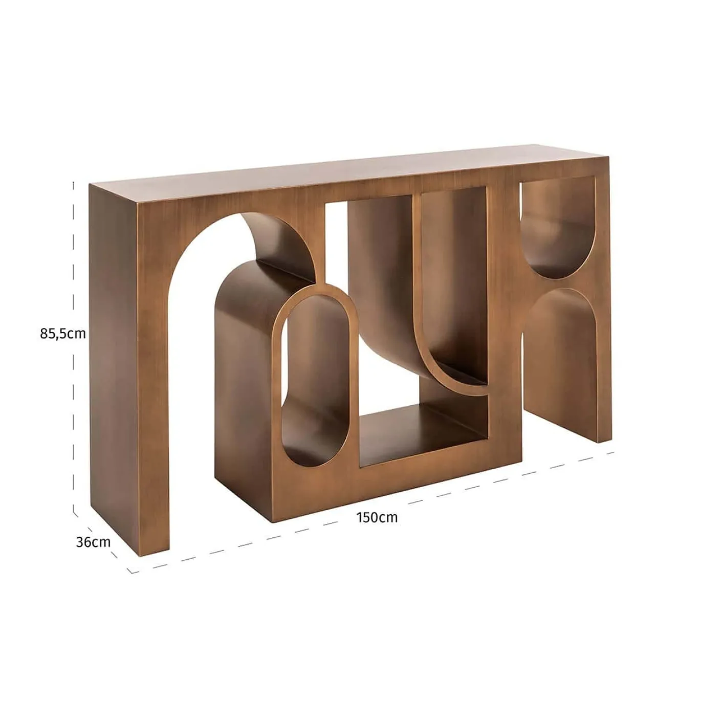 Richmond Sidetable Lugano Brushed Goud 150cm
