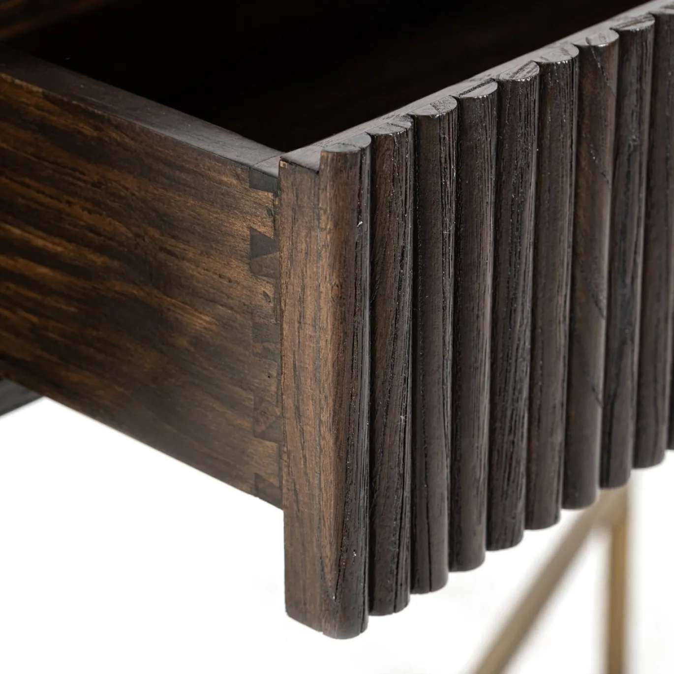 Richmond Sidetable Luxor Eiken Fineer Bruin 1-Lade 110cm