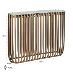 Richmond Sidetable Volante Glas 100cm