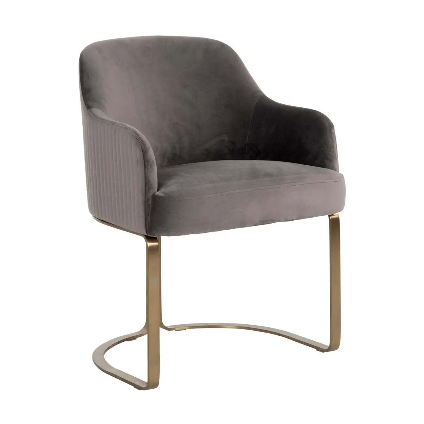 Richmond Stoel Hadley Stone Velvet Brushed Goud