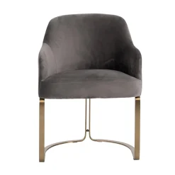 Richmond Stoel Hadley Stone Velvet Brushed Goud