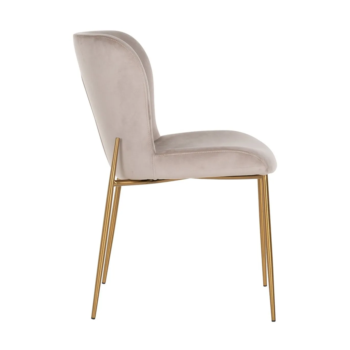 Richmond Stoel Odessa Khaki Brushed Goud Set van 2