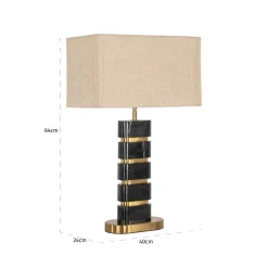 Richmond Tafellamp Levina Goud/Zwart