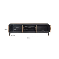Richmond TV-meubel Bloomingville Segrijn 4-Deuren 185cm