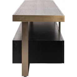 Richmond Tv-meubel Diddley Zwart/Goud 220cm