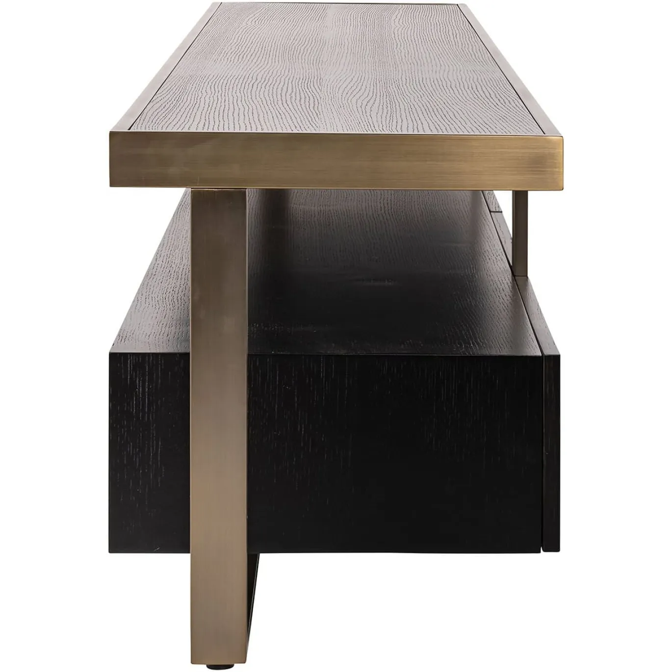 Richmond Tv-meubel Diddley Zwart/Goud 220cm