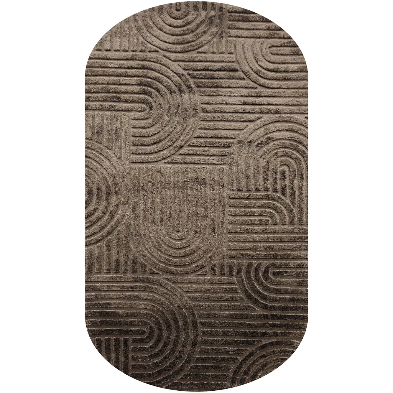 Richmond Vloerkleed Liff Donkerbruin 200x350cm