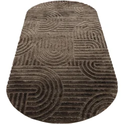 Richmond Vloerkleed Liff Donkerbruin 200x350cm