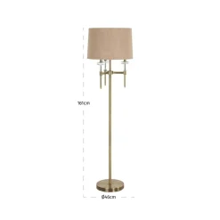 Richmond Vloerlamp Josie Brushed Goud