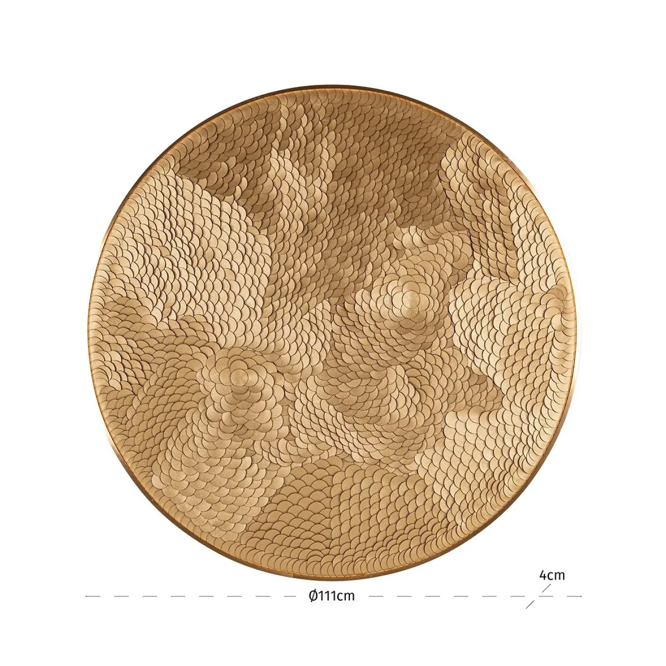 Richmond Wanddecoratie Bloom Goud Ø110cm