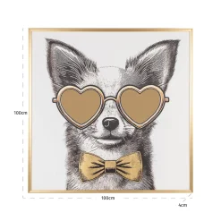 Richmond Wanddecoratie Bodhy Goud 100x100cm