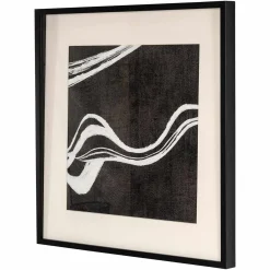 Richmond Wanddecoratie Jozra Zwart 80x80cm