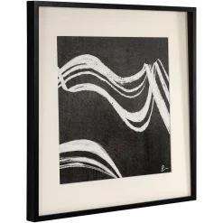 Richmond Wanddecoratie Jozy Zwart 80x80cm