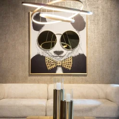 Richmond Wanddecoratie Shiny Panda 118x130cm