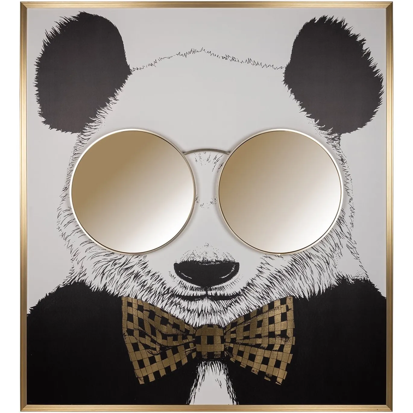 Richmond Wanddecoratie Shiny Panda 118x130cm