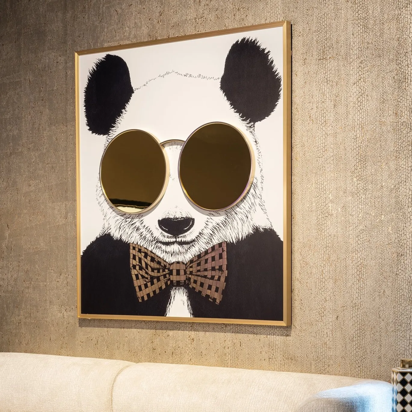 Richmond Wanddecoratie Shiny Panda 118x130cm