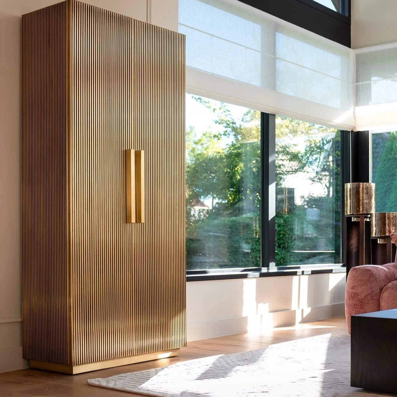 Richmond Wandkast Ironville Goud 191cm