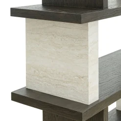 Richmond Wandkast Waldorf Donkerbruin/Stone 120x200cm