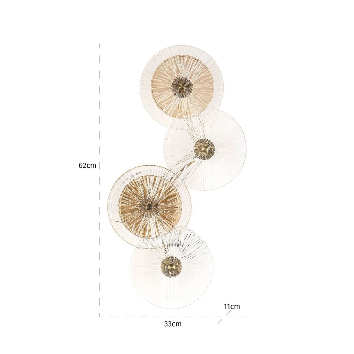 Richmond Wandlamp Linzi Brass