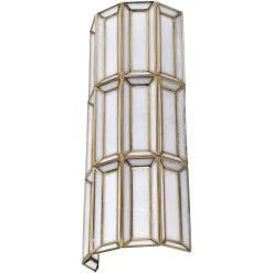 Richmond Wandlamp Opal Brass Antique