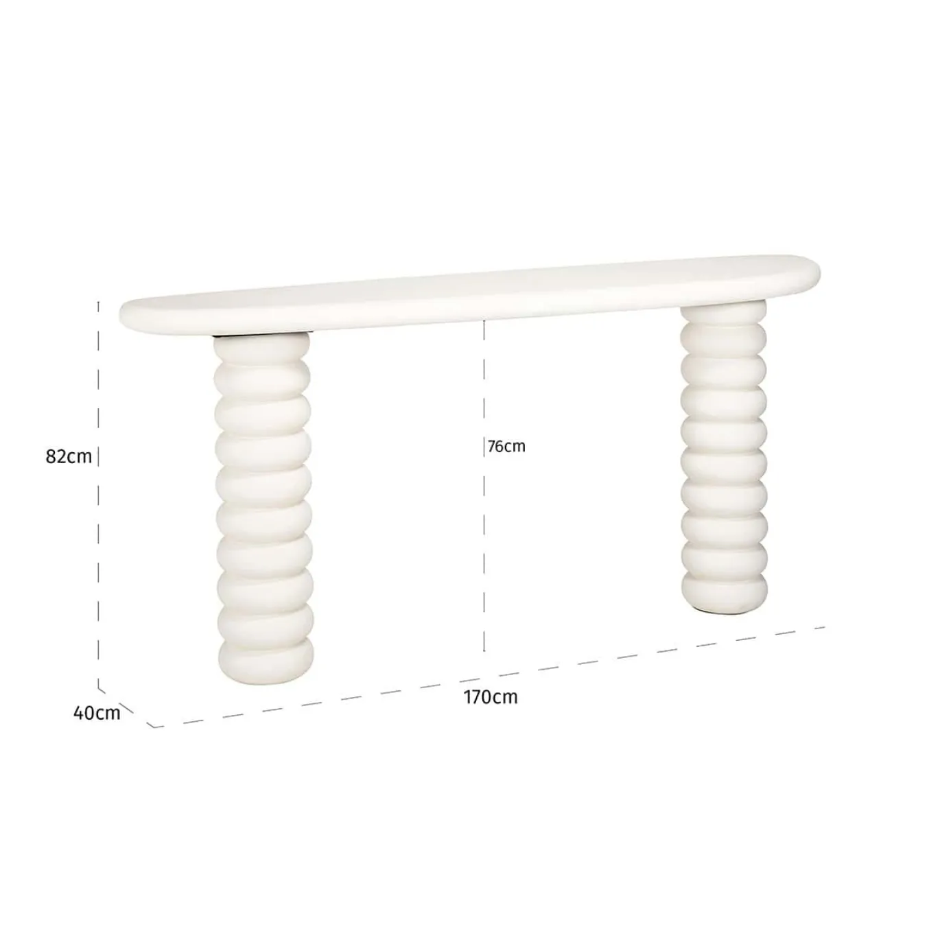 Richmond Wandtafel Bloomstone Ribbel 170cm